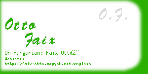 otto faix business card